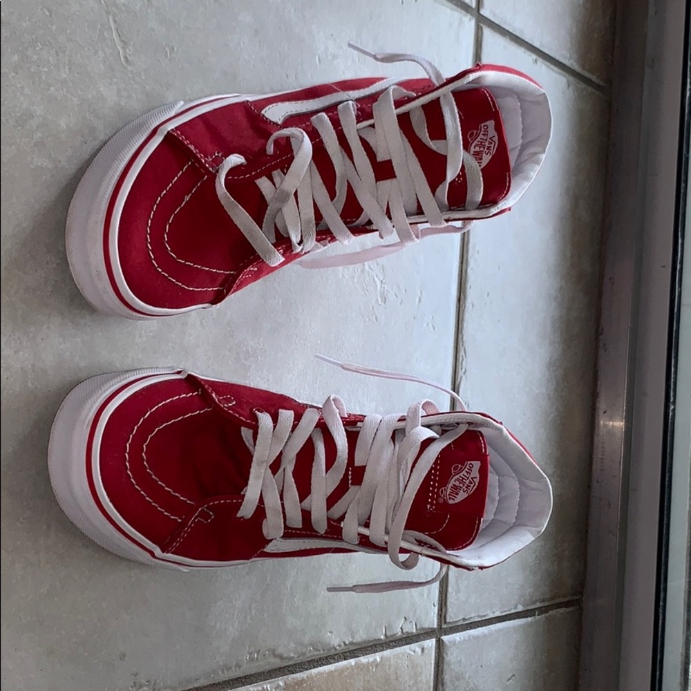 These are red vans worn one time brand new